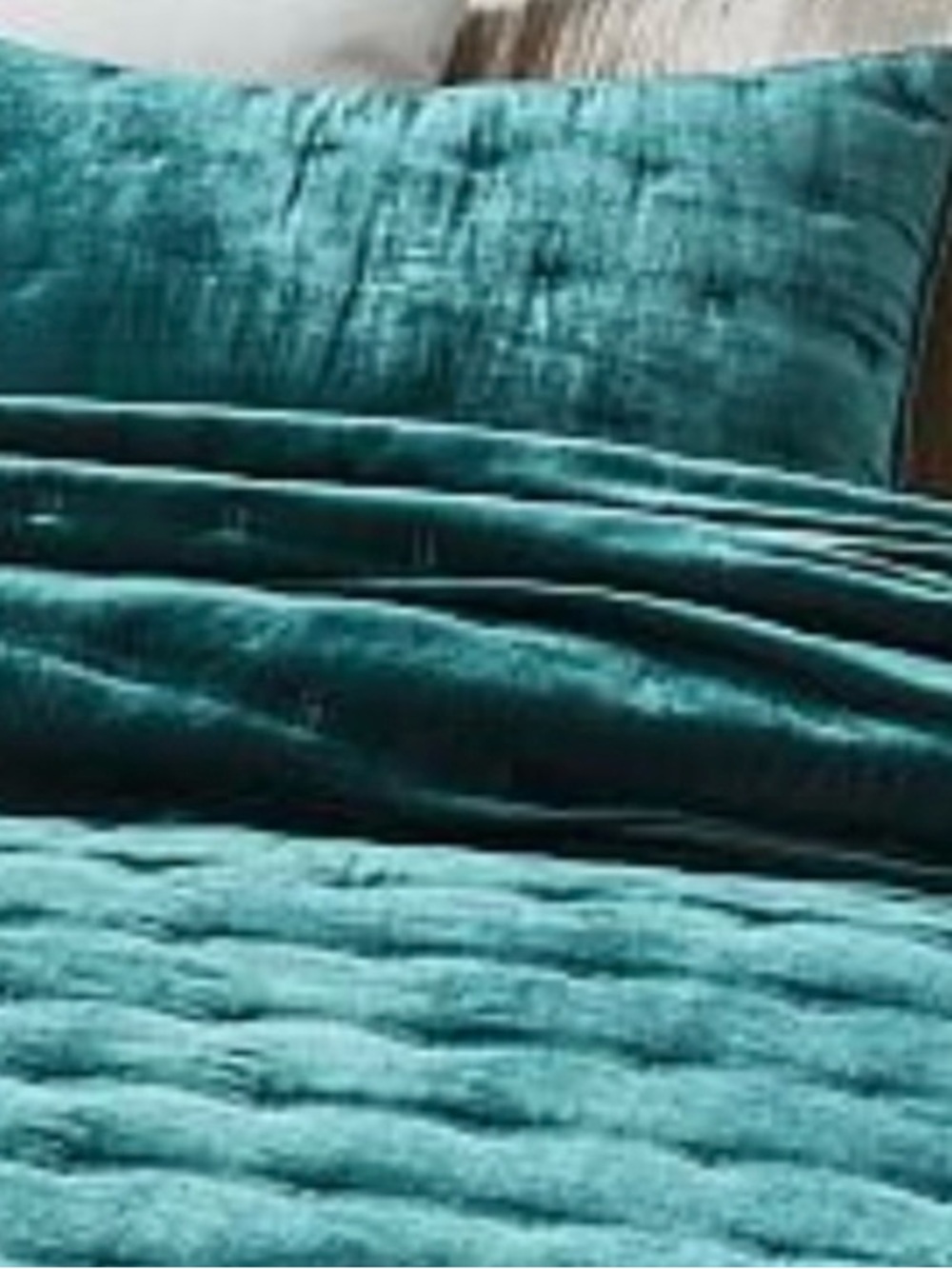WEST ELM LUSH VELVET QUILT BOTANICAL GARDEN - Picture 2 of 6